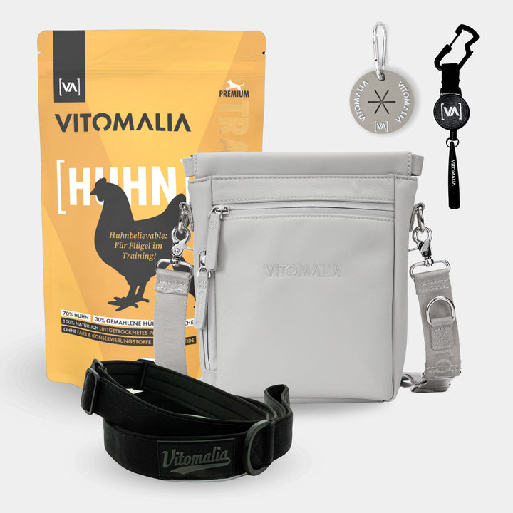 Bundle - Gassi-Complete-Set-Grey-Chicken - Con elegante Borsa a tracolla