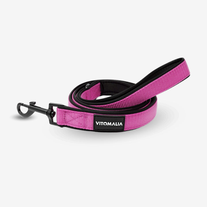 Classic Nero Edition Pink Dog Leash - with wrist strap