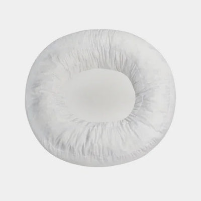 Orthopädisches Donut Hundebett – RePET Linen in Beige