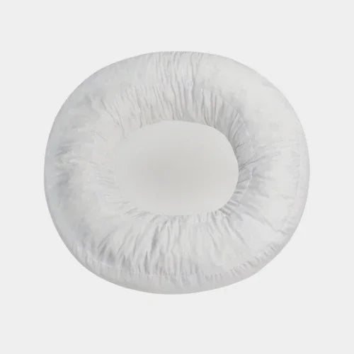 Orthopädisches Donut Hundebett – RePET Linen in Beige