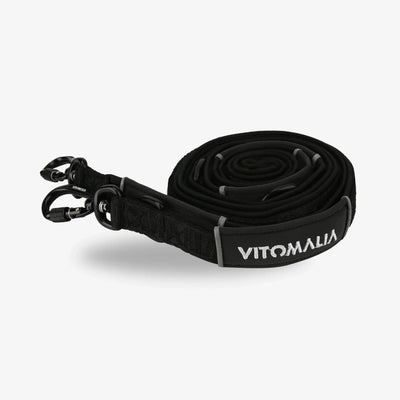 Reflektierende 3-fach verstellbare Hundeleine Anthrazit - 2,2m